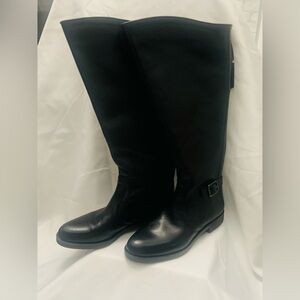 Wide Calf - Franco Sarto Black Knee-High Boots